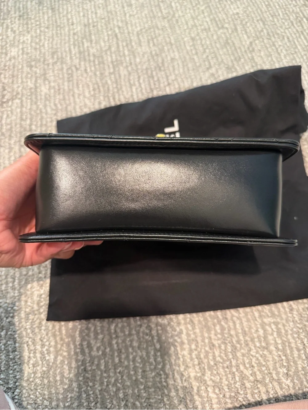 CHANEL Small Flap Bag in Shiny Calfskin & Gold-Tone Metal